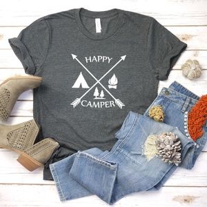✨Bella Canvas✨ Happy Camper T-shirt, Tee, shirt